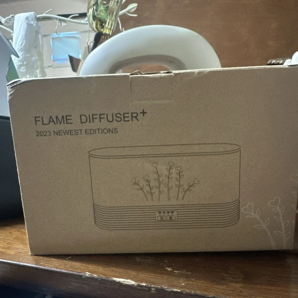Flame Air Diffuser Humidifier,Upgraded Scent Diffuser For Essential Oils,Ultraso